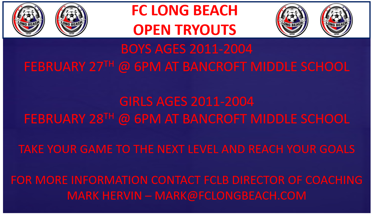 Open Tryouts - February 27th and 28th